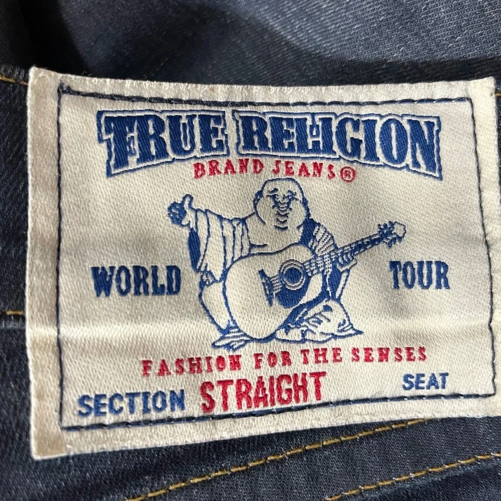 True Religion Jeans Billy Cut Straight 33 (Actual 38x34) Cut 704870 Mexico Men's